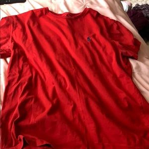 red polo shirt